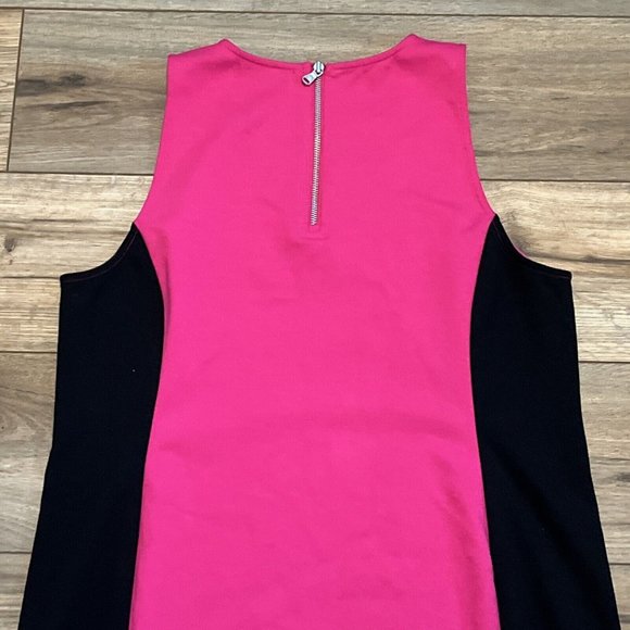 Women's LRL Ralph Lauren Shift Dress SZ Large Pink Black Stretch Pullover - Picture 10 of 11